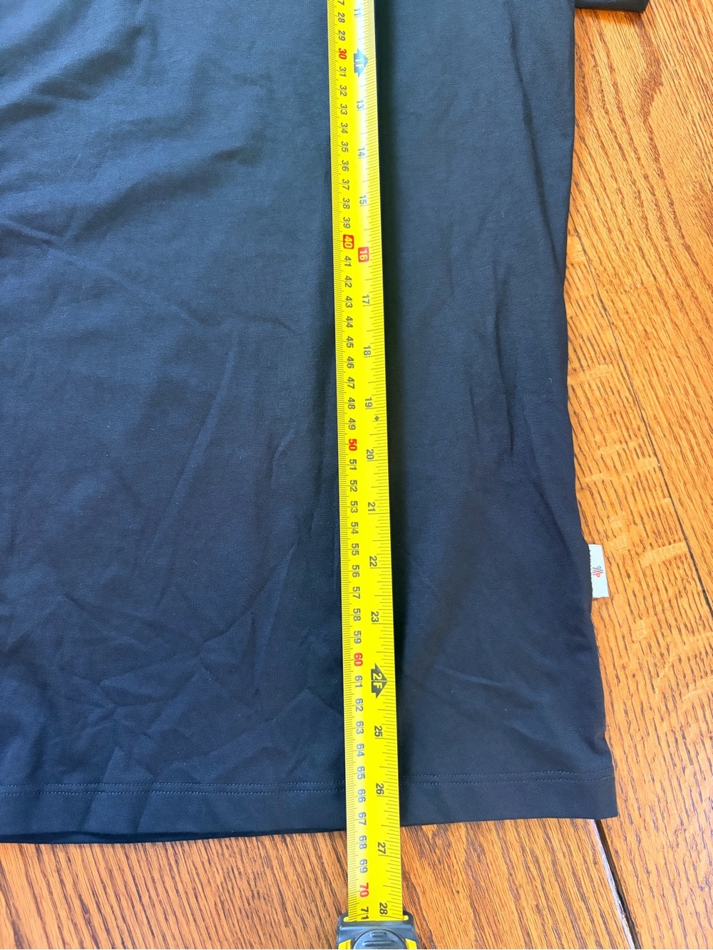 Moncler Black V-Neck Embroidered Logo T-Shirt Size L - Picture 9 of 9